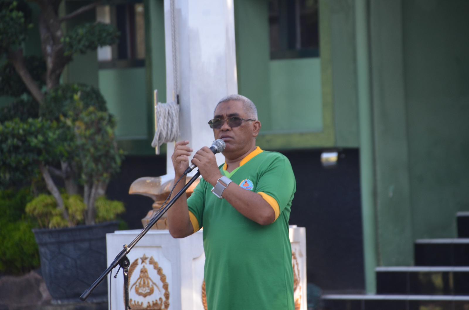 Pimpin Apel Pagi, Kasipers Korem 073/Makutarama Tekankan Tentang Kedisiplinan 